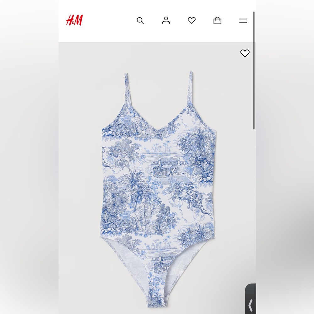 NWT H & M Blue Body Suit Large
